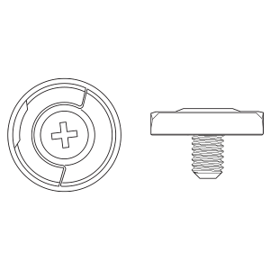 KIT DE TORNILLOS RÁPIDOS DE PANTALLA HJC RPHA60 NEGRO