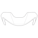 SPOILER TRASERO HJC RPHA91 SEMIMATE METALIZADO AZUL
