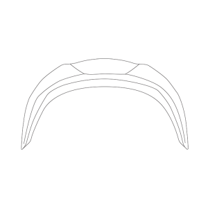 SPOILER TRASERO HJC RPHA1 MAT NEGRO L-XXL