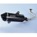POLINI Maxi-Scooter Exhaust - Black Aluminium SYM 190.0075
