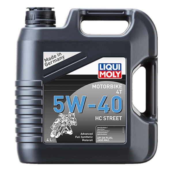 Aceite de motor LIQUI MOLY Advanced Full Synthetic 4T 5W-40 HC Street - Garrafa 4L 23235