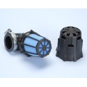 Filtro de aire POLINI Air Box Small (con tapa de plástico) 90° Ø32mm 203.0095