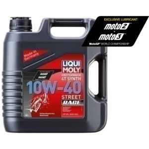 Aceite de motor LIQUI MOLY Sintético 4T 10W-40 Street Race - Garrafa 4L 20754