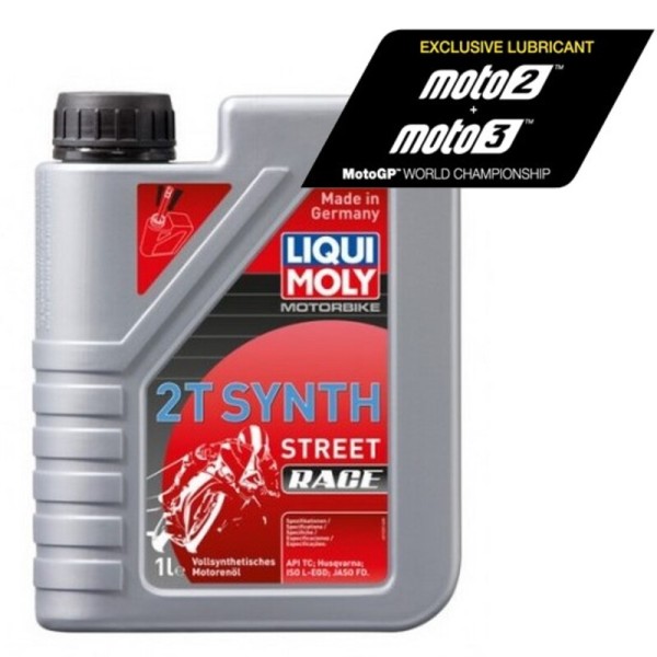 Aceite de motor LIQUI MOLY Sintético 2T Street Race - Botella 1L 1505