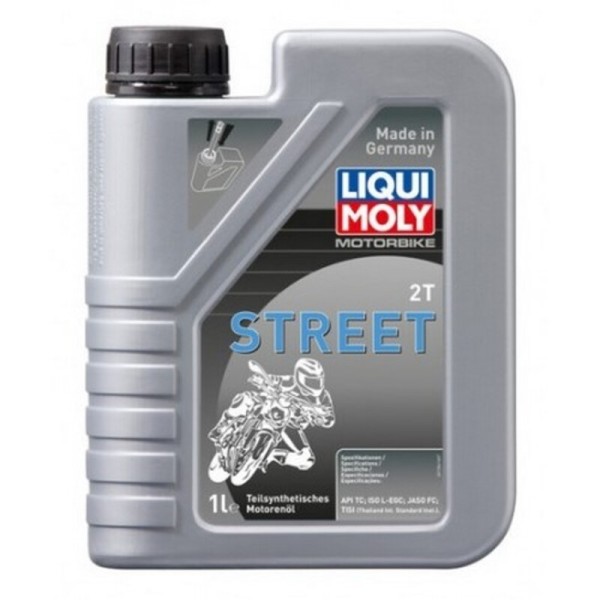 Aceite de motor LIQUI MOLY Semisintético 2T Street - Botella 1L 1504