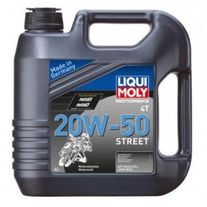 Aceite de motor LIQUI MOLY Mineral 4T 20W-50 Street - Garrafa 4L 1696