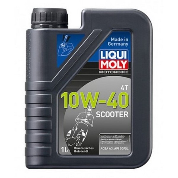 Aceite de motor LIQUI MOLY Mineral 4T 10W-40 Scooter - Botella 1L 1618