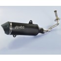 Escape completo Polini Maxi-scooter, inox, silencioso aluminio negro Piaggio Medley 125 190.0061
