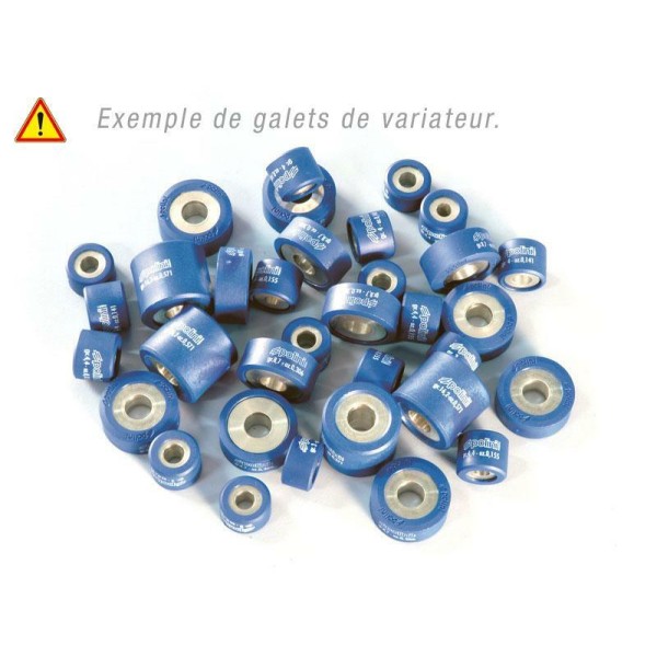 Rodillos de variador POLINI 23x18mm 12,4gr - 6 pcs 242.148