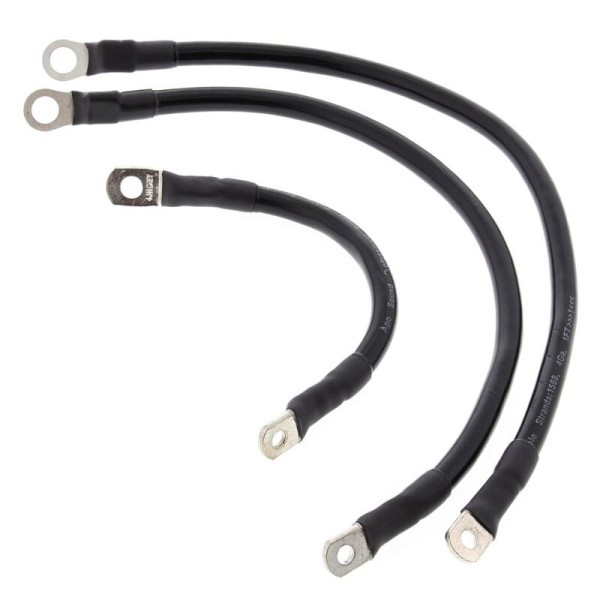 Kit cables de batería ALL BALLS - negro 79-3001-1