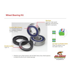 Kit rodamientos de columna de dirección ALL BALLS Honda 25-1460