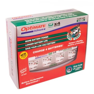 Cargador/Mantenedor de baterías Optimate Lithium 4S 4 X 0,8A TM-484