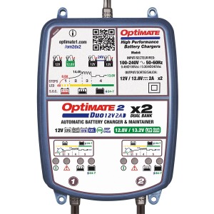 Cargador/Mantenedor de baterías Optimate 2 Duo x 2 Bank TM-570