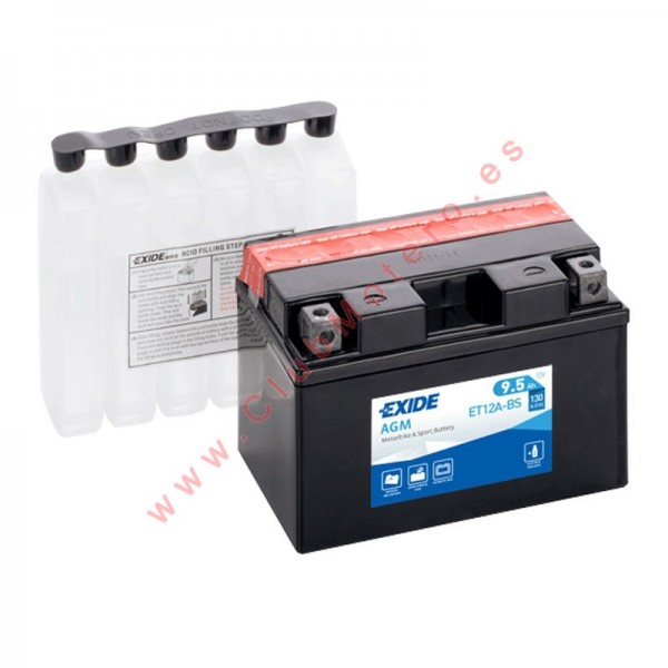 Batería Exide YT12A-BS