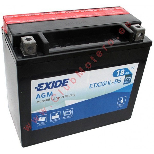 Batería Exide YTX20HL-BS